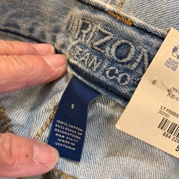 Arizona size 5 highest rise denim jeans slouchy fit with relaxed leg - Picture 7 of 9